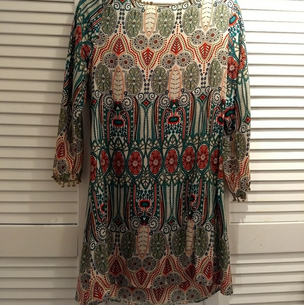 Bohemian BoHo dress shift wildly darling and comfy